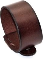 📿 mgutillart leather bracelet with buckle wristband - girls' jewelry for enhanced seo logo