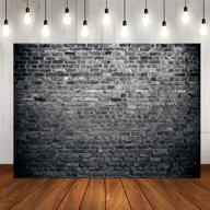 📸 captivating ltlyh 7x5ft black brick wall backdrop: a perfect photography props for birthday party, room decoration, and stunning photo background! logo