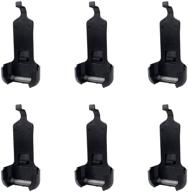 📻 belt clip for luiton lt-316, wln kd-c1, retevis rt22, and more – 6 pack walkie talkie accessory logo