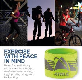 img 1 attached to Athlé Reflective Bands Pack Adjustable