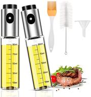 2 pack 100ml glass oil sprayer for cooking | lauon olive oil dispenser 🍽️ for air fryer | multi-use olive oil sprayer bottle for salad, bbq, baking, roasting, and grilling logo