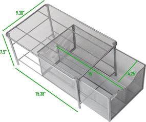 img 2 attached to 🗄️ Silver Mind Reader Organizer Storage Basket: Efficiently Declutter Your Space!