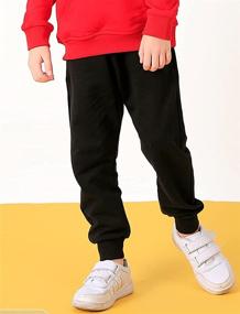 img 3 attached to 👖 OdilMacy Unisex Elastic Toddler Sweatpants for Boys' Clothing and Pants