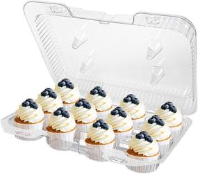 img 4 attached to 🧁 Convenient Mini Cupcake Containers - 12-Compartment Storage Solution