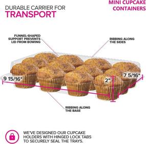 img 2 attached to 🧁 Convenient Mini Cupcake Containers - 12-Compartment Storage Solution