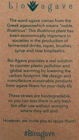 img 4 attached to 🌿 Bio Agave: 150 Pack of Biodegradable Agave Fiber Straws - Eco-friendly, Reusable Drinking Straws