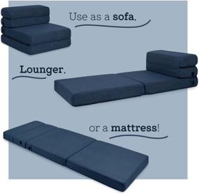 img 3 attached to 🛌 Milliard Tri-Fold Foam Folding Mattress and Sofa Bed: Convenient Guest Accommodation (Single)