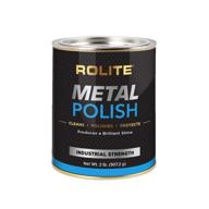 🔧 rolite - rmp2# metal polish paste - heavy-duty scratch remover and cleaner, polishing cream for aluminum, chrome, stainless steel and other metals, environmentally-friendly formula, 2 pounds, 1 pack logo