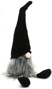 img 3 attached to 🎅 ITOMTE Handmade Swedish Gnome - 18 Inches - Nordic Figurine, Yule Santa Nisse, Scandinavian Tomte - Plush Elf Toy for Home Decor and Winter Table Ornament - Christmas Decorations and Holiday Presents - Black