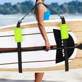 img 4 attached to 🏄 Gonex SUP Paddle Board Accessories: Carrying Strap with Drawstring Bag - Convenient Surfboard & Kayak Shoulder Carrier for Storage