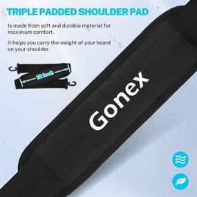 img 1 attached to 🏄 Gonex SUP Paddle Board Accessories: Carrying Strap with Drawstring Bag - Convenient Surfboard & Kayak Shoulder Carrier for Storage