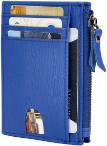 img 3 attached to 👜 ANBENEED Genuine SFSZ Blue Women's Blocking Handbags & Wallets Wristlet Combo