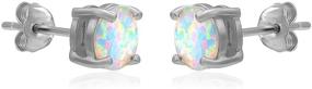 img 3 attached to 💎 River Island - 6mm Round Shape CZ Stud Earrings in Various Colors