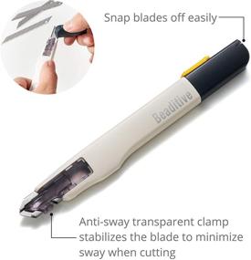 img 1 attached to Beaditive High Precision Detail Craft Knife - Perfect for Art, Craft, and Model Making with 30 Degree Blade - A Must-Have Utility Knife for Fine Detailed Cuts