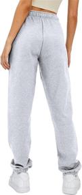 img 1 attached to High Waisted Joggers Pants for Women - AUTOMET Winter Baggy Fleece Sweatpants with Pockets, Perfect for Athleisure and Lounge Leggings