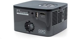 img 2 attached to 📽️ AAXA P7 Mini проектор: Нативное разрешение 1080P, долговечная светодиодная лампа, портативный с аккумулятором, BT 4.0, встроенный медиаплеер - идеально подходит для бизнеса и домашнего кинотеатра.