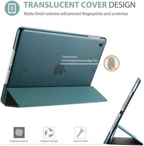 img 2 attached to 📱 ProCase iPad Air 1st Edition Smart Case - Ultra Slim Lightweight Shell with Frosted Back Cover for 2013 Apple iPad Air Model (A1474 A1475 A1476) - Teal