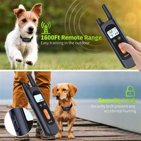 img 1 attached to 🐶 NVR Shock Collars for Dogs with Remote – Rechargeable Training Collar: Beep, Vibration, Shock, Waterproof, 1600Ft Range, Adjustable Levels