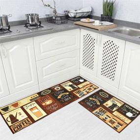 img 4 attached to Carvapet Kitchen Non Slip Backing Doormat Kitchen & Dining