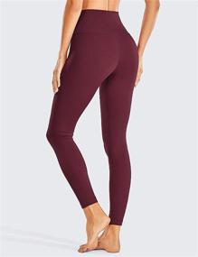 img 3 attached to 🩲 High-Waisted Buttery Soft Yoga Leggings for Women with Hidden Pockets, Stretchable and Squat Proof Workout Pants