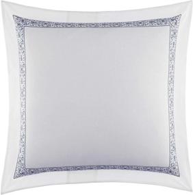 img 3 attached to Premium Quality Pillow Sham for Bedroom, Living Room, and Home Décor - Laura Ashley Home Charlotte Collection, European Style with China Blue Decorative Pillow Case