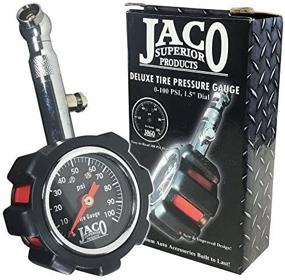 img 1 attached to JACO Deluxe Tire Pressure Gauge