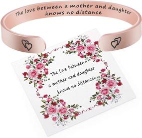 img 4 attached to Bracelets Motherday Inspirational Daughter Between