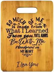 img 2 attached to Special Love Heart Poem Bamboo Cutting Board for Mom - Mother's Day, Birthday, Holiday Gift - Engraved Decor Display or Hanging - Reverse Side for Usage - 8.75x11.5 Rectangle