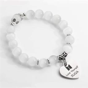 img 2 attached to 💜 Love Yourself: Map of My Soul Bracelet - Stylish Army Jewelry for Dedicated Bangtan Boys Fans & Girls!