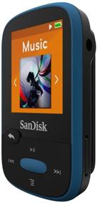 img 3 attached to 🎶 Blue SanDisk 8GB Clip Sport MP3 Player with FM Radio and LCD Screen - SDMX24-008G-G46B