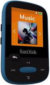 img 2 attached to 🎶 Blue SanDisk 8GB Clip Sport MP3 Player with FM Radio and LCD Screen - SDMX24-008G-G46B