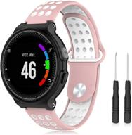 ремешок для часов fitfree совместим с garmin forerunner 735xt 235 235lite 230 220 620 630 approach s20 s5 s6 логотип