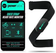 🏋️ powr labs bluetooth heart rate monitor chest strap for garmin, wahoo, polar, strava, peloton, cycling & running apps - ant+ heart rate monitor logo