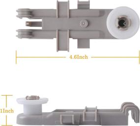 img 2 attached to 🔧 Podoy Upper Dishrack Wheel: High-Quality Replacement for Whirlpool Sears Dishwashers - Compatible with PS393014 AP3043712 WP8268743VP