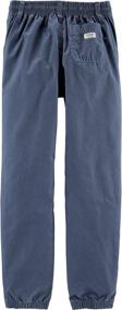 img 1 attached to Stylish and Convenient: OshKosh B'Gosh Boys' Pull-on Twill Joggers for Everyday Comfort