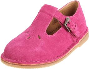 img 4 attached to Flats: Polo Ralph Lauren T Strap Shoes - Toddler Girls'