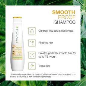 img 3 attached to 🌱 BIOLAGE Smoothproof Shampoo: Frizz Control for Frizzy Hair, Paraben & Silicone-Free, Vegan