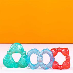 img 3 attached to 🦷 Bright Starts Chillable Gel-Filled Teething Toy Set - BPA Free - Suitable for Babies 3 Months and Older