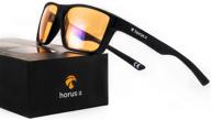 👓 horus x - blue light blocking gaming glasses - ultimate eye protection - professional filter for screens (video games, console, tv, pc) (gaming) logo