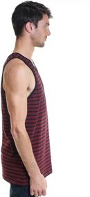 img 2 attached to 👕 Premium YAGO Casual Striped Cotton Charcoal Men's Shirts for Effortless Style