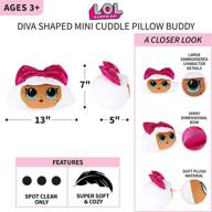 🧸 super soft plush mini cuddle pillow buddy for kids, one size, lol surprise diva logo