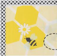 🐝 bumble bee party supplies: vibrant yellow paper napkins - 6.5 x 6.5 in, 150 pack logo