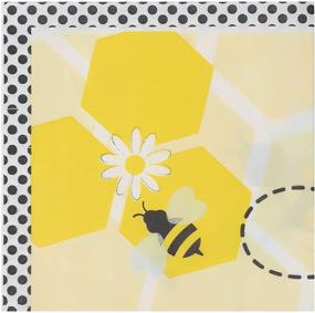 img 4 attached to 🐝 Bumble Bee Party Supplies: Vibrant Yellow Paper Napkins - 6.5 x 6.5 In, 150 Pack