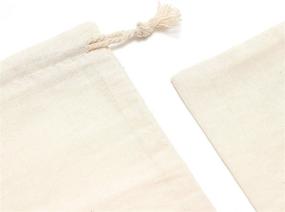 img 2 attached to 🎒 20-Pack of Tendwarm Cotton Drawstring Bags - 5x7 Inches | Reusable Muslin Sachet Bags for Wedding, Party, Home Storage Supplies