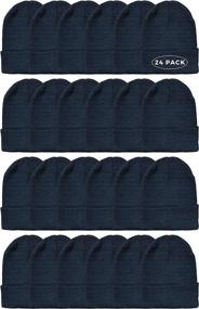 img 3 attached to 🧣 Yacht & Smith 48 Pack Wholesale Bulk Winter Thermal Beanies Skull Caps and Gloves - Unisex Thermal Accessories for the Cold Season