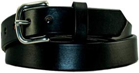 img 1 attached to 👔 Brown Plain Harness Leather Belt - Premium Men's Accessories and Belts