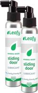 🌿 earth-friendly mineral-based leafy sliding door lubricant - 4oz 2-pack, ideal for home and family use logo