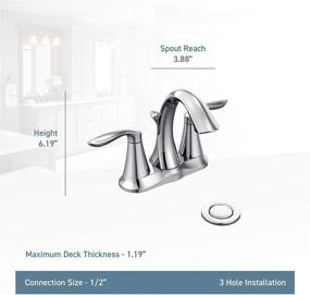 img 2 attached to Moen 6410BN Two-Handle Centerset Bathroom Faucet