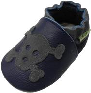 👶 sayoyo baby skull soft sole leather shoes: stylish and comfortable footwear for infants and toddlers logo