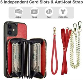 img 2 attached to ZVE Zipper Wallet Case Compatible With IPhone 12/ IPhone 12 Pro(5G)